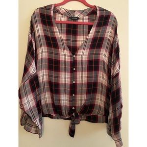 Express Flannel Flowy Button Up